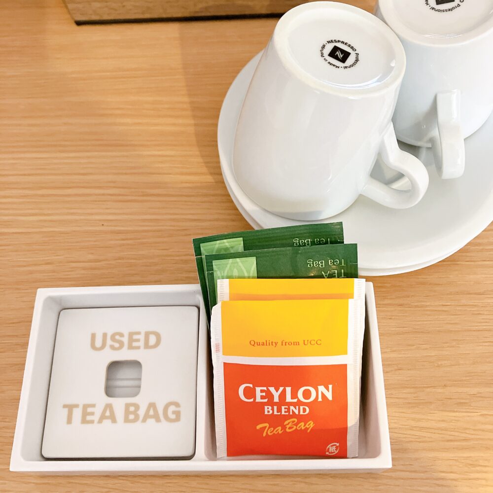 ティーバックの煎茶と紅茶