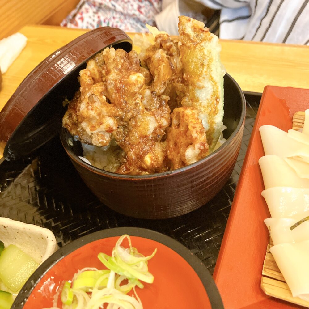 舞茸天ざるひもかわ