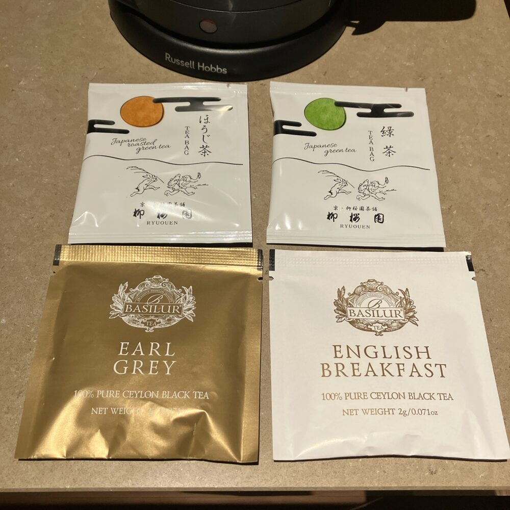 お茶のラインナップも超豪華。バシラーティーは帝国ホテルオリジナルブレンド!